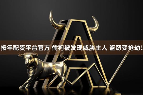 按年配资平台官方 偷狗被发现威胁主人 盗窃变抢劫！